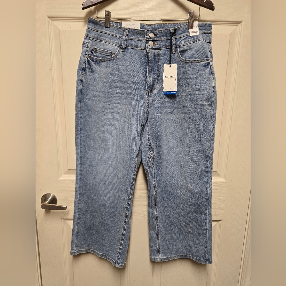 The Oakley from Judy Blue: High-Rise Cooling, Double Waistband NWT Sz14 - Picture 5 of 17
